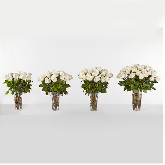 Long Stem White Rose Bouquet – FLOWERS & GIFTS AT ROTH'S, Salem OR