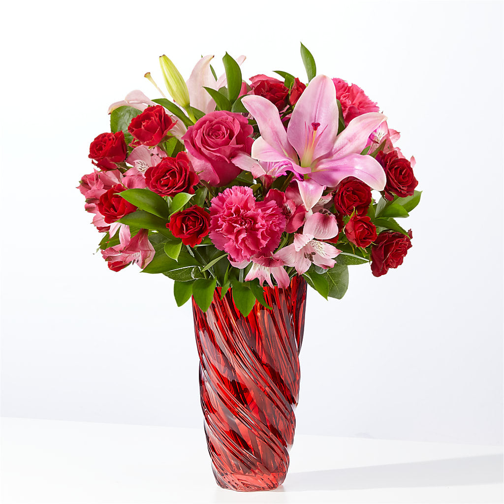 In Love Bouquet with Luxe Swirl Vase – FLOWERS & GIFTS AT ROTH'S, Salem OR
