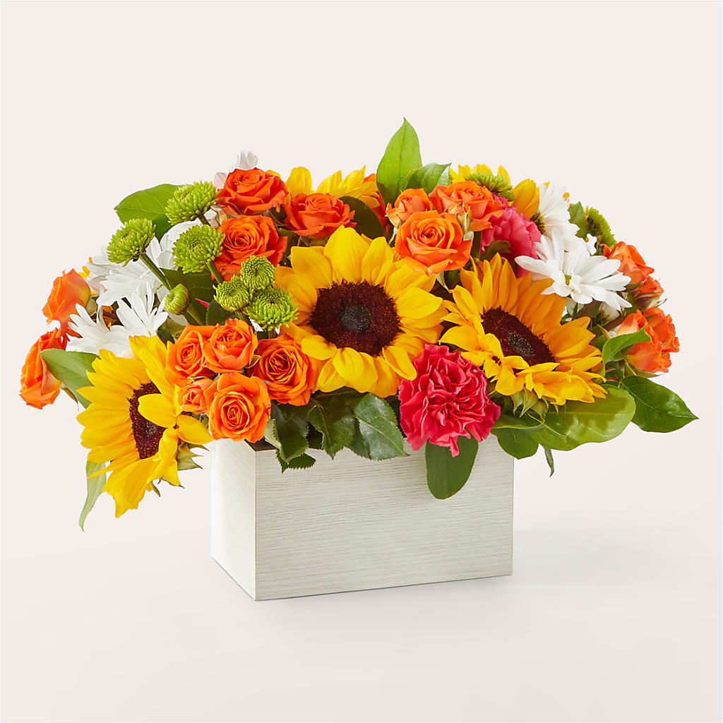 Sun-drenched Blooms Box Bouquet – FLOWERS & GIFTS AT ROTH'S, Salem OR