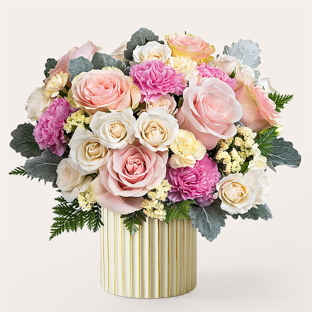 Blissful Moments Bouquet with Ivory Vase – FLOWERS & GIFTS AT ROTH'S, Salem OR