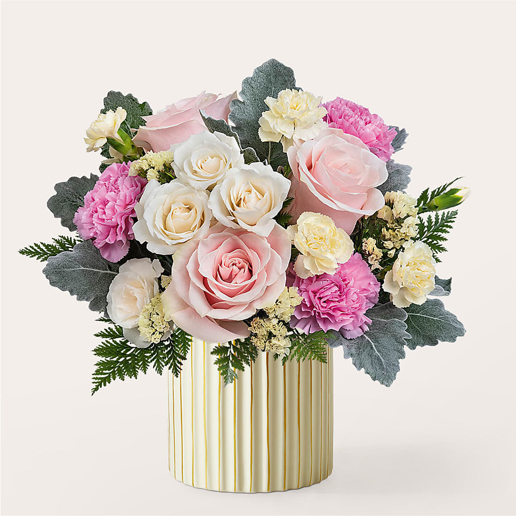 Blissful Moments Bouquet with Ivory Vase – FLOWERS & GIFTS AT ROTH'S, Salem OR