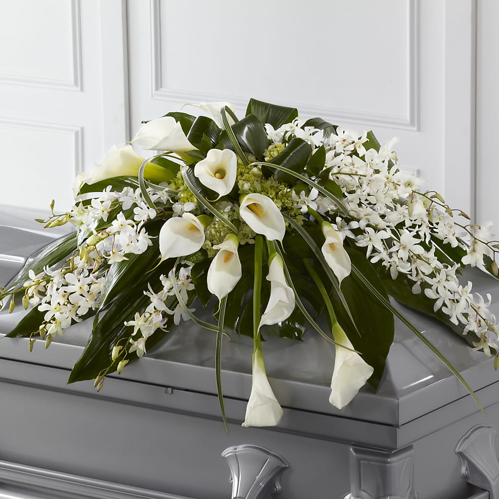 Angel Wings Casket Spray – FLOWERS & GIFTS AT ROTH'S, Salem OR