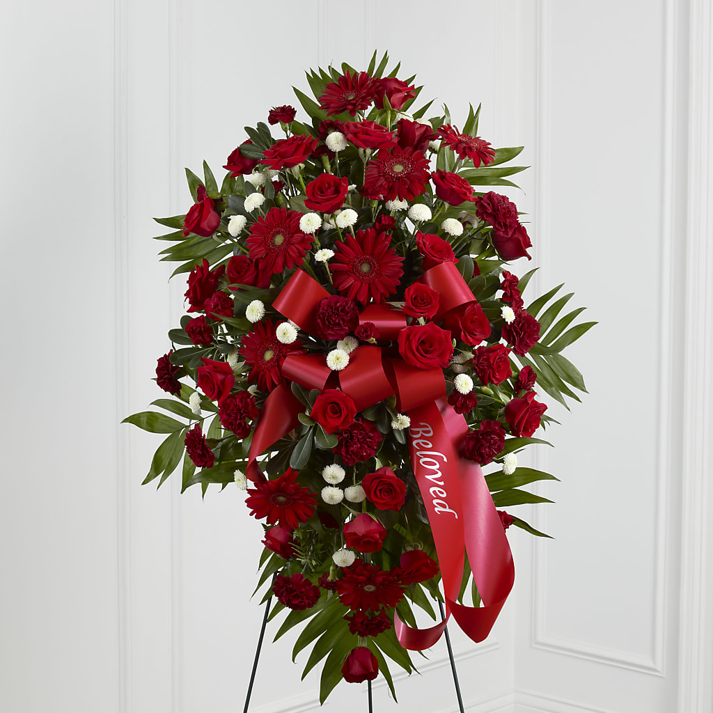 Treasured Memories Standing Spray – FLOWERS & GIFTS AT ROTH'S, Salem OR