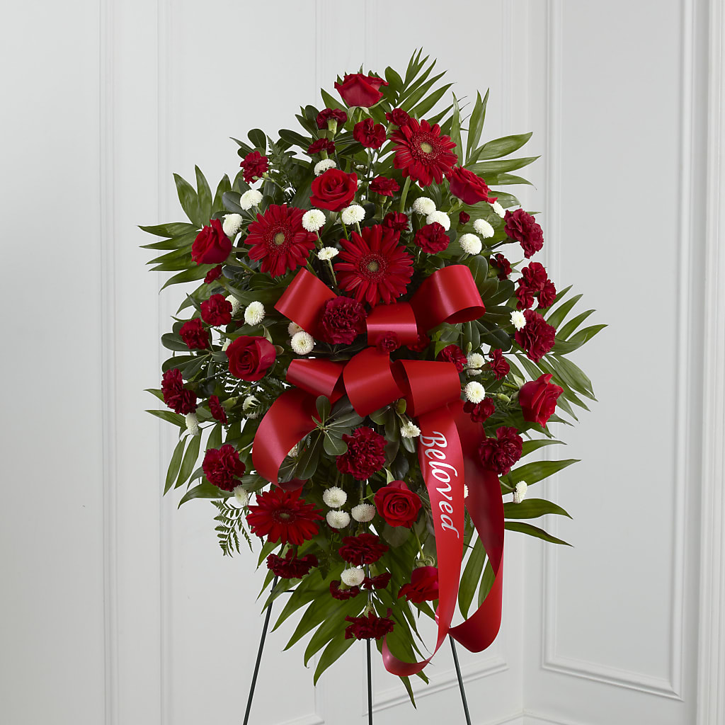 Treasured Memories Standing Spray – FLOWERS & GIFTS AT ROTH'S, Salem OR