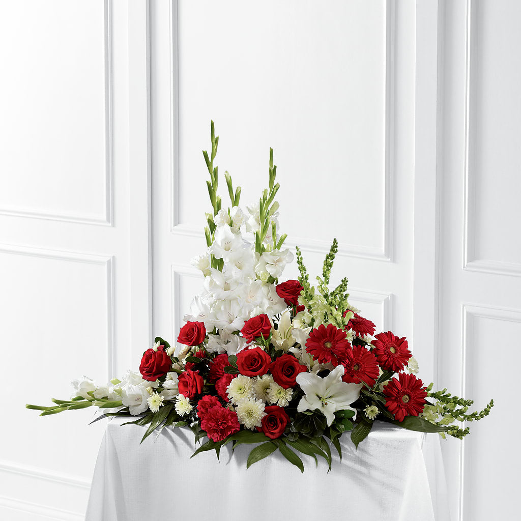 Crimson & White Arrangement – FLOWERS & GIFTS AT ROTH'S, Salem OR