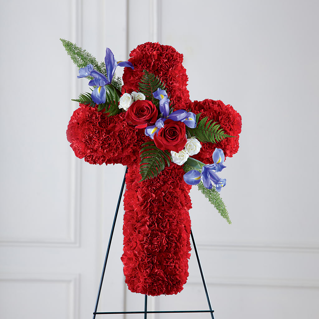 Faithful Hero Floral Cross – FLOWERS & GIFTS AT ROTH'S, Salem OR