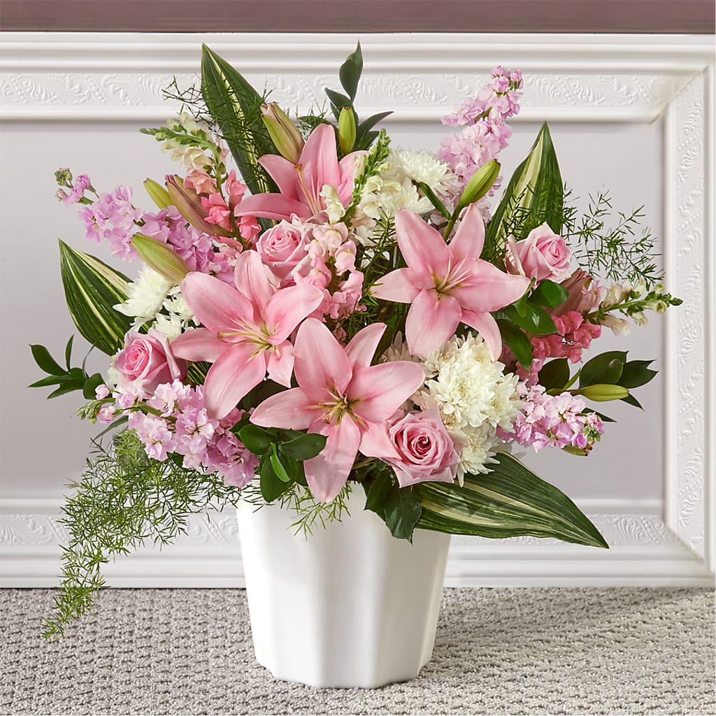 Simply Serene Floor Basket – FLOWERS & GIFTS AT ROTH'S, Salem OR