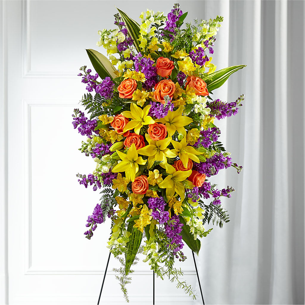 Thoughtful Prayers Standing Spray – FLOWERS & GIFTS AT ROTH'S, Salem OR