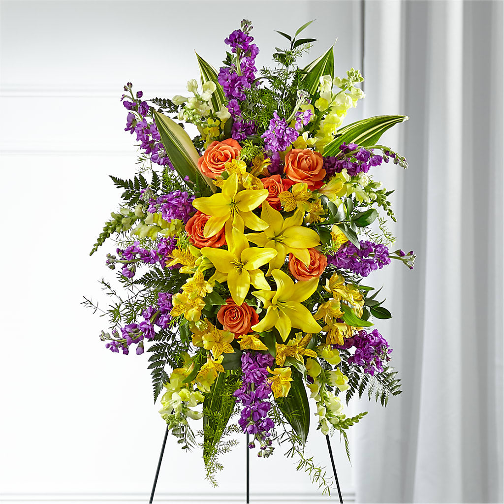 Thoughtful Prayers Standing Spray – FLOWERS & GIFTS AT ROTH'S, Salem OR