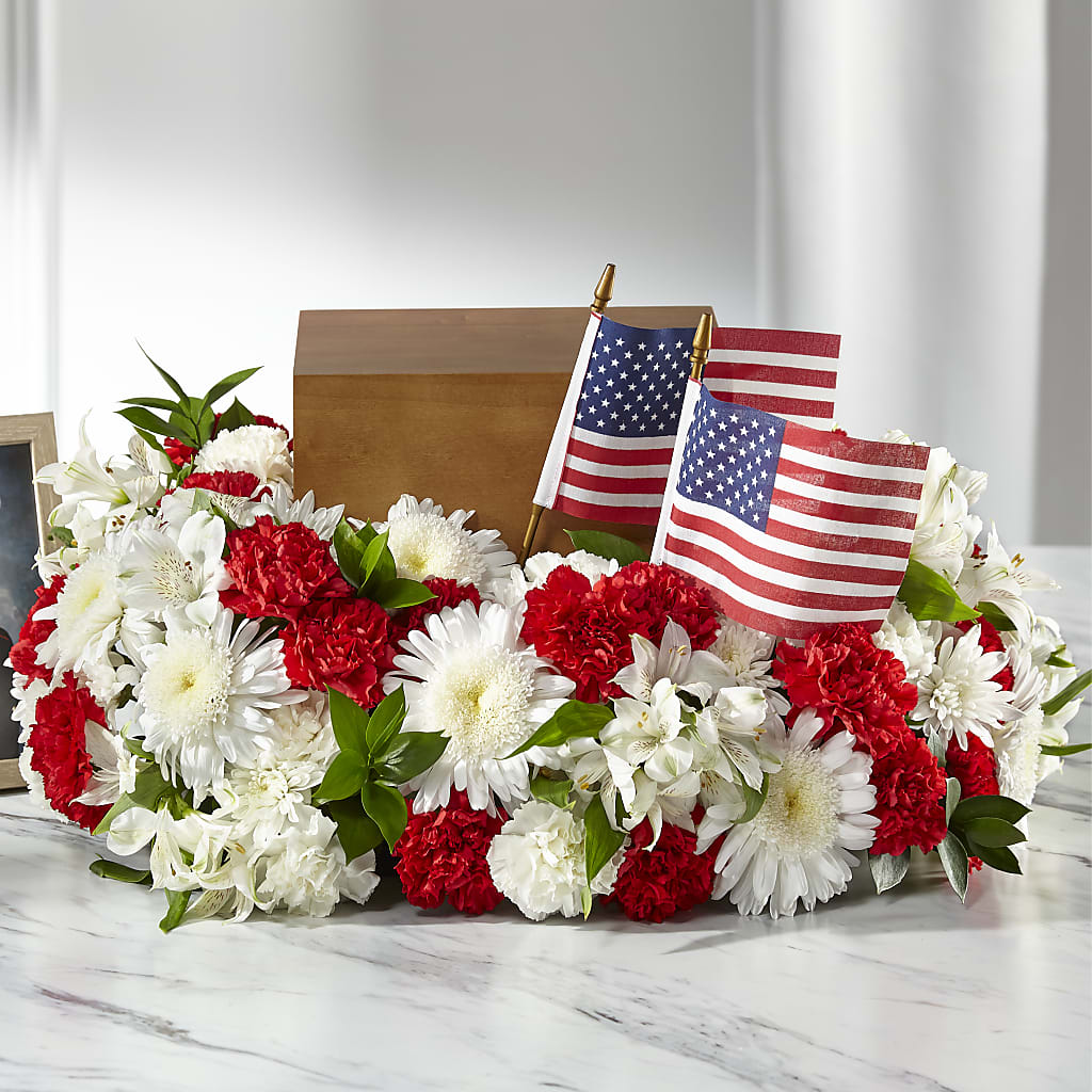 Spirit of Patriotism Cremation Adornment – FLOWERS & GIFTS AT ROTH'S, Salem OR