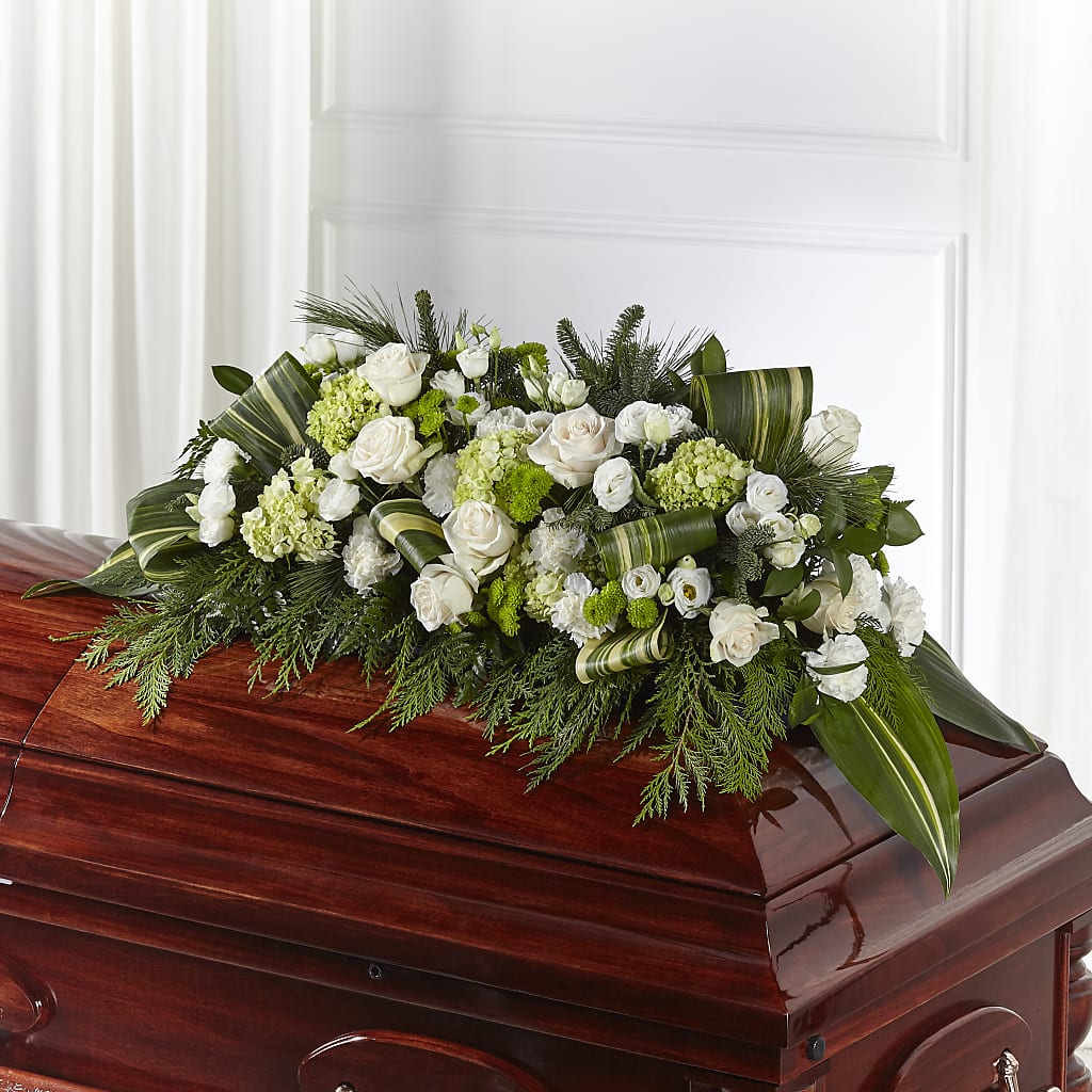 Hopeful Gesture Casket Spray – FLOWERS & GIFTS AT ROTH'S, Salem OR