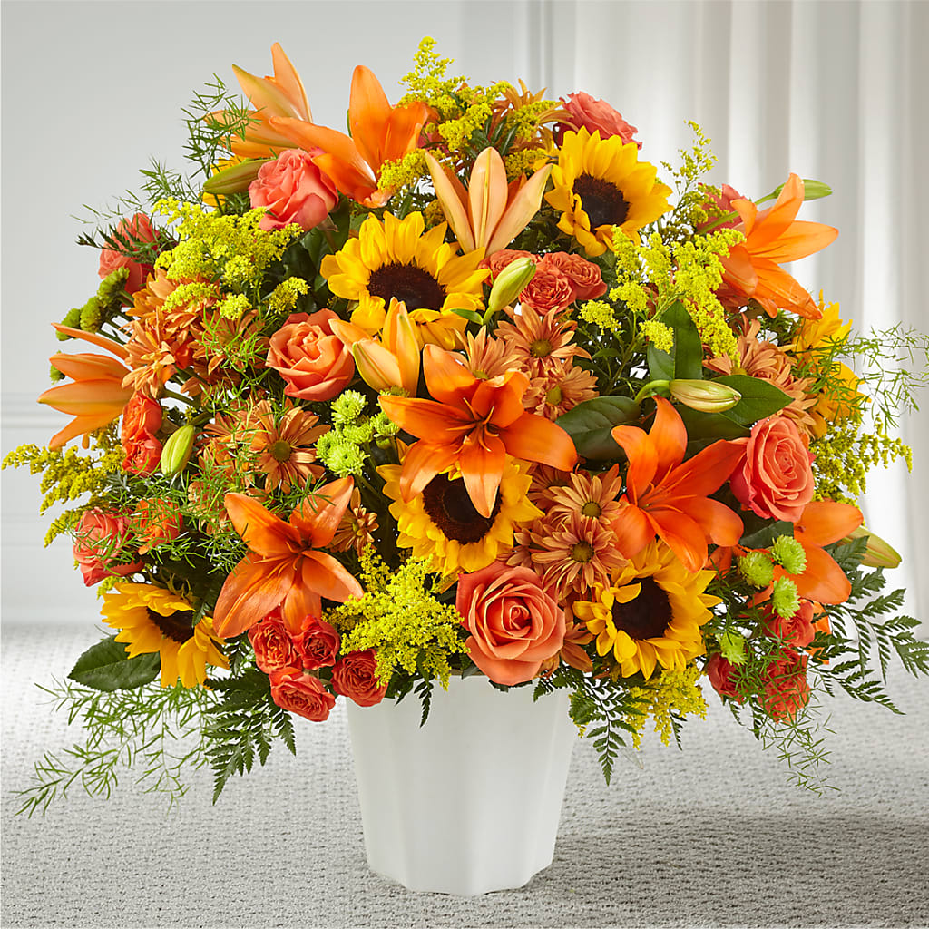 Harvest Thoughts Floor Basket – FLOWERS & GIFTS AT ROTH'S, Salem OR