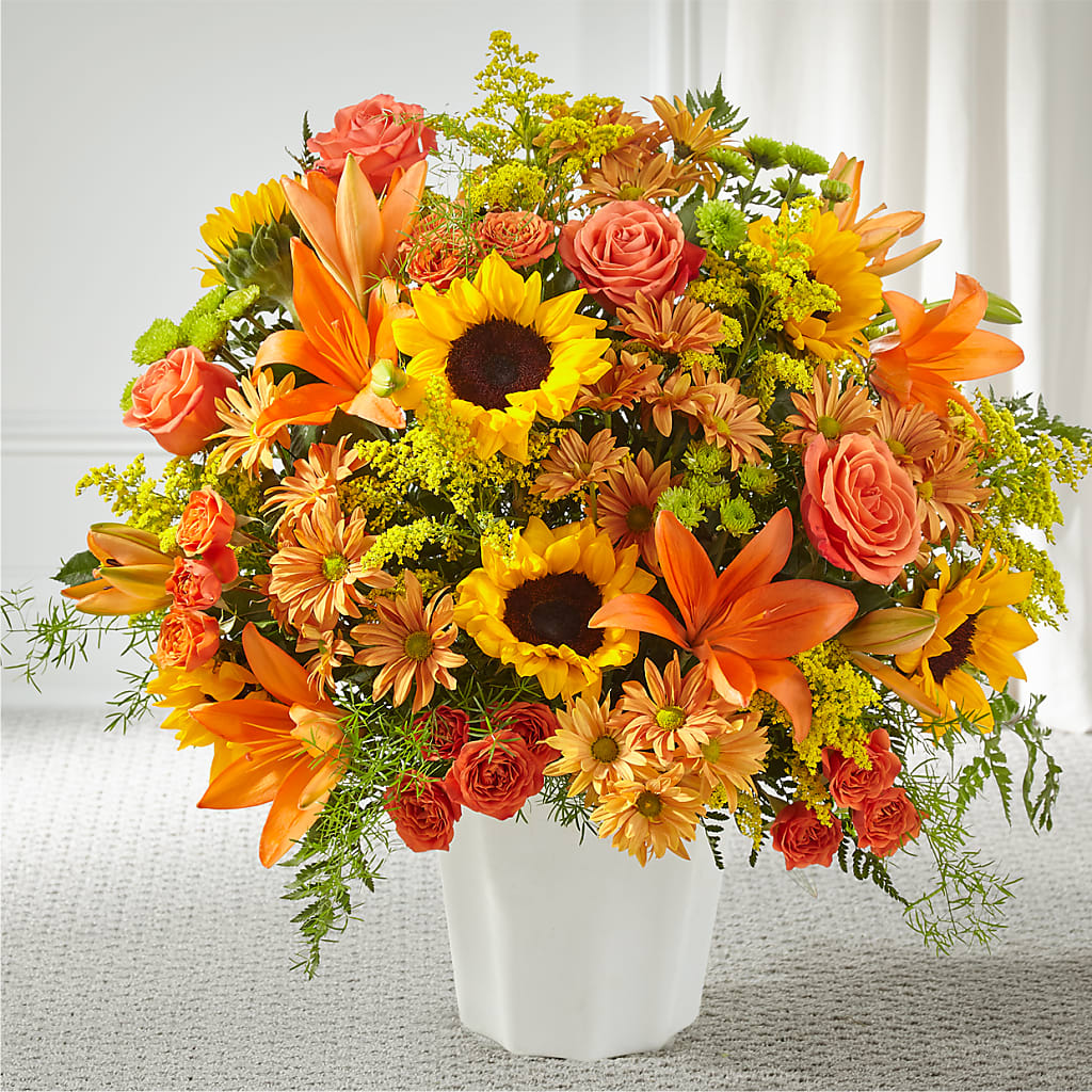 Harvest Thoughts Floor Basket – FLOWERS & GIFTS AT ROTH'S, Salem OR