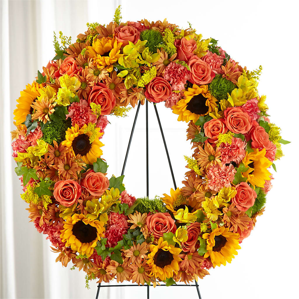 Autumnal Memories Wreath (Standard) – FLOWERS & GIFTS AT ROTH'S, Salem OR