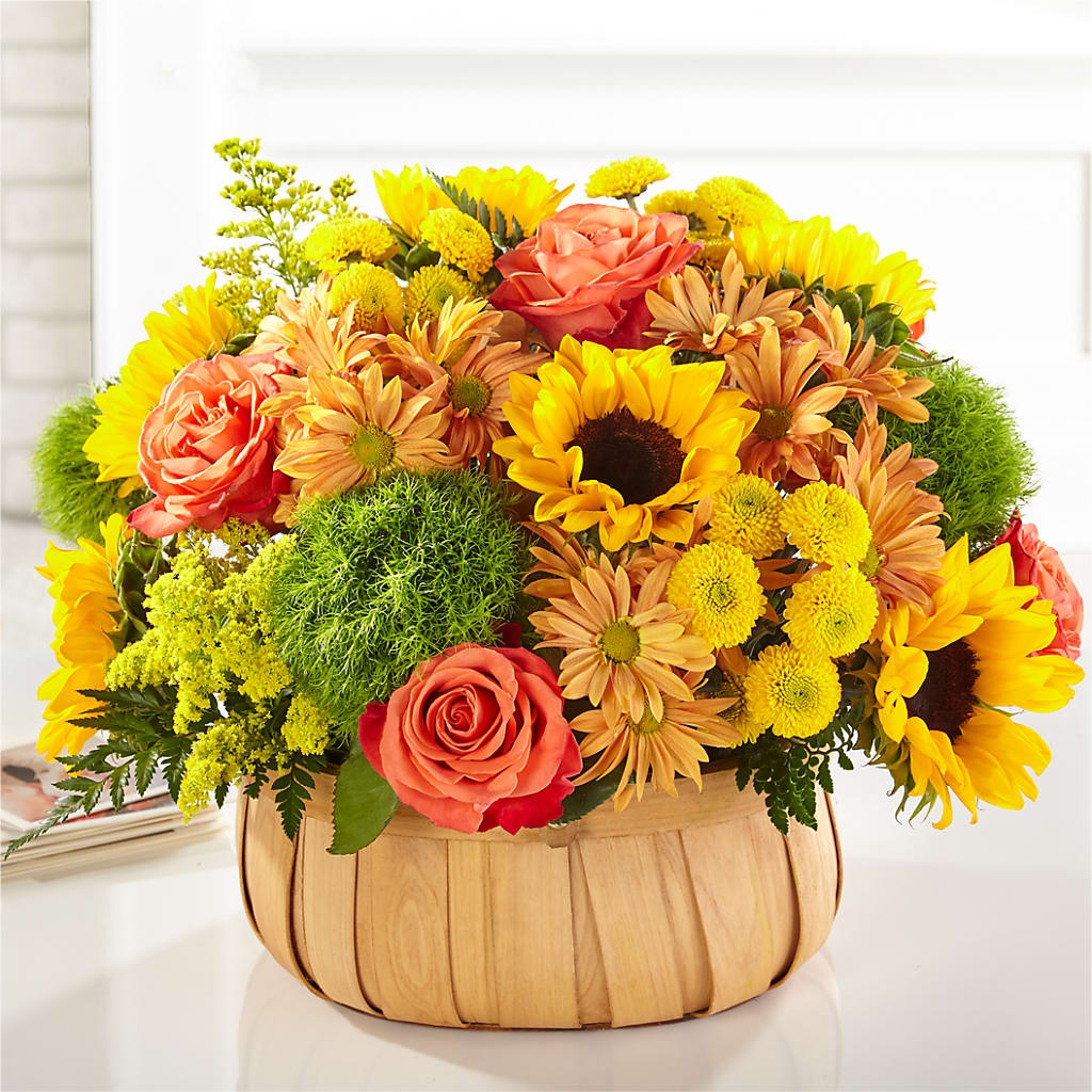 Harvest Sunflower Basket – FLOWERS & GIFTS AT ROTH'S, Salem OR