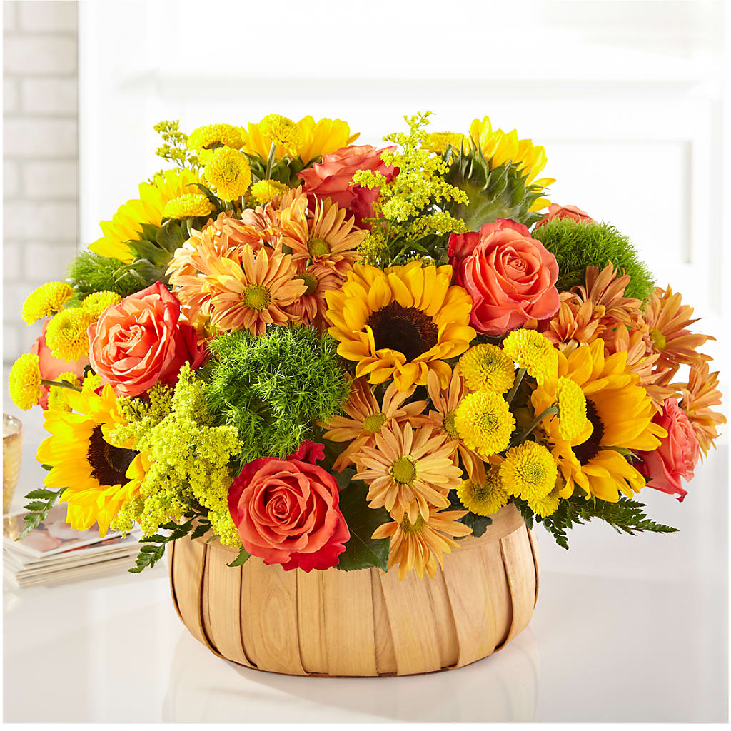 Harvest Sunflower Basket – FLOWERS & GIFTS AT ROTH'S, Salem OR