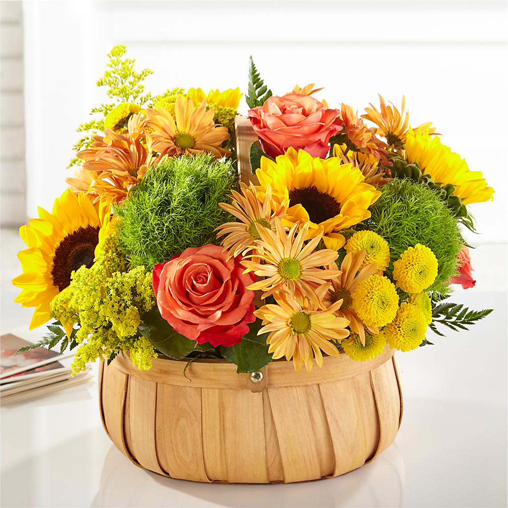 Harvest Sunflower Basket – FLOWERS & GIFTS AT ROTH'S, Salem OR