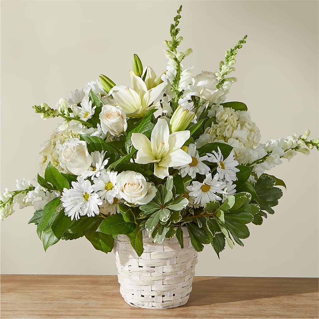 Ivory Elegance Floral Basket – FLOWERS & GIFTS AT ROTH'S, Salem OR