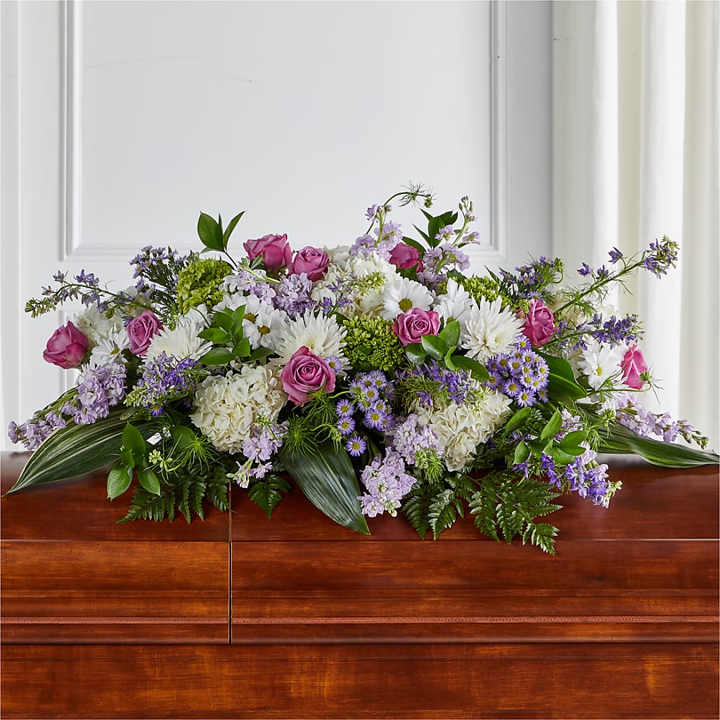 Meadows of Serenity Casket Spray – FLOWERS & GIFTS AT ROTH'S, Salem OR