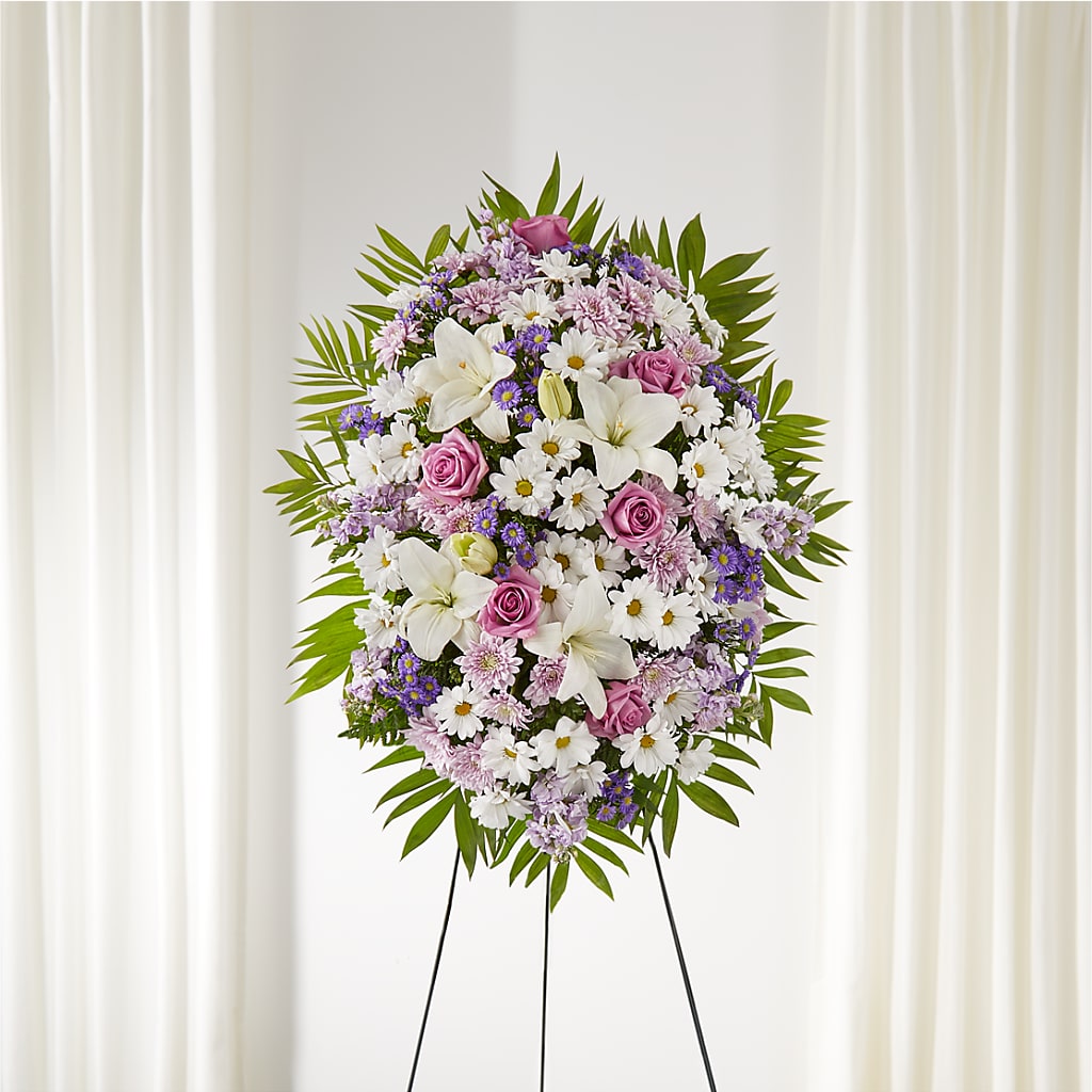 Surrounded by Love Standing Spray – FLOWERS & GIFTS AT ROTH'S, Salem OR