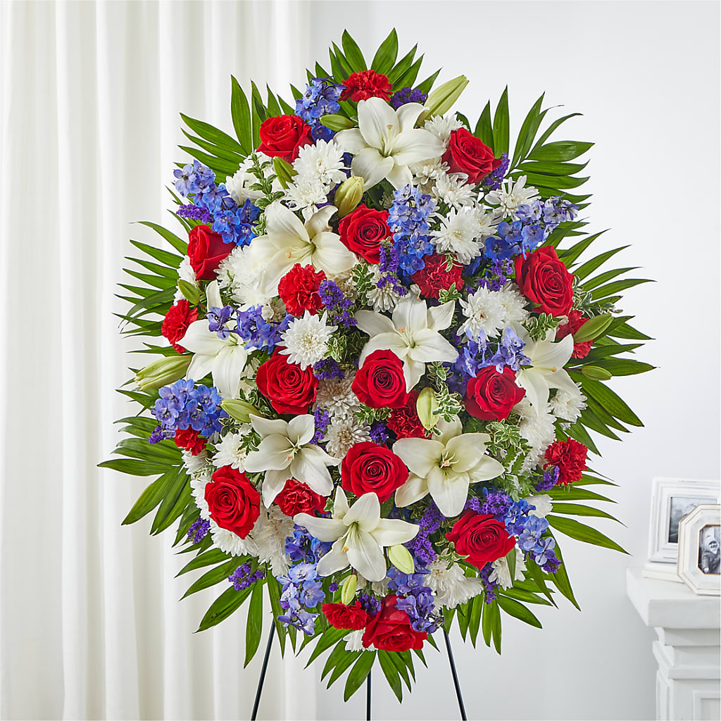 Cherished Service Standing Spray – FLOWERS & GIFTS AT ROTH'S, Salem OR