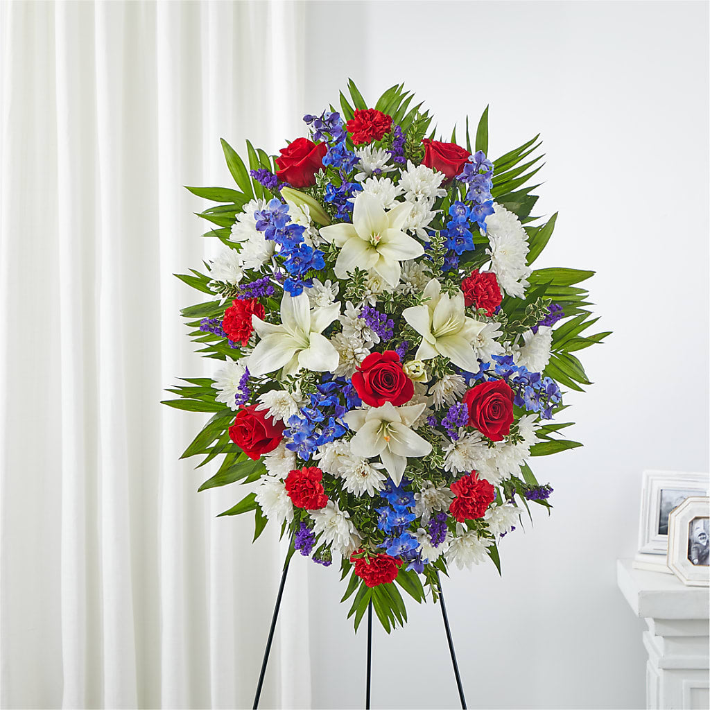 Cherished Service Standing Spray – FLOWERS & GIFTS AT ROTH'S, Salem OR