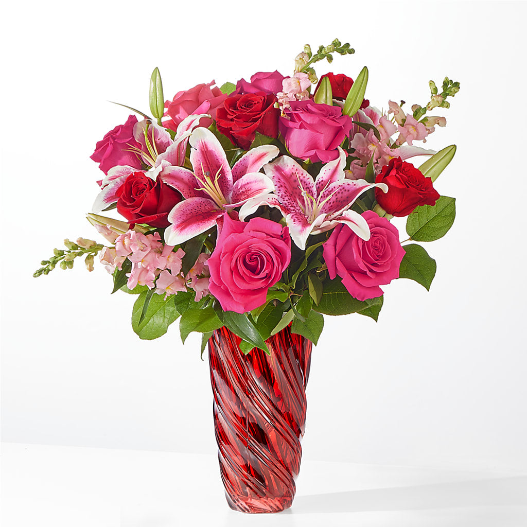 Always You Bouquet with Luxe Swirl Vase – FLOWERS & GIFTS AT ROTH'S, Salem OR
