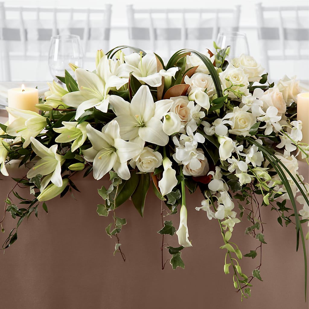 White Linen Arrangement – FLOWERS & GIFTS AT ROTH'S, Salem OR