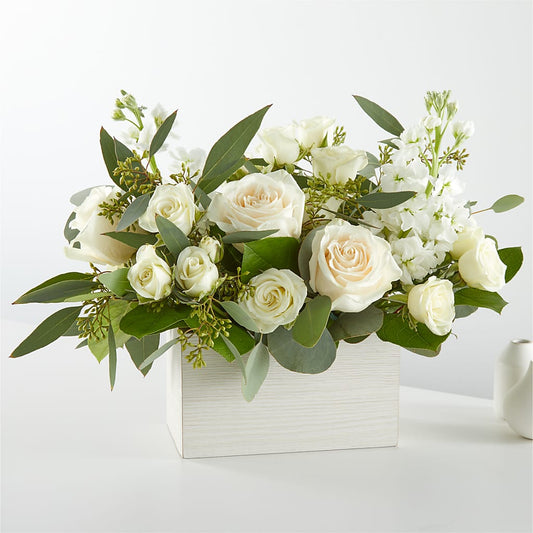 Fresh Linen Box Bouquet – FLOWERS & GIFTS AT ROTH'S, Salem OR
