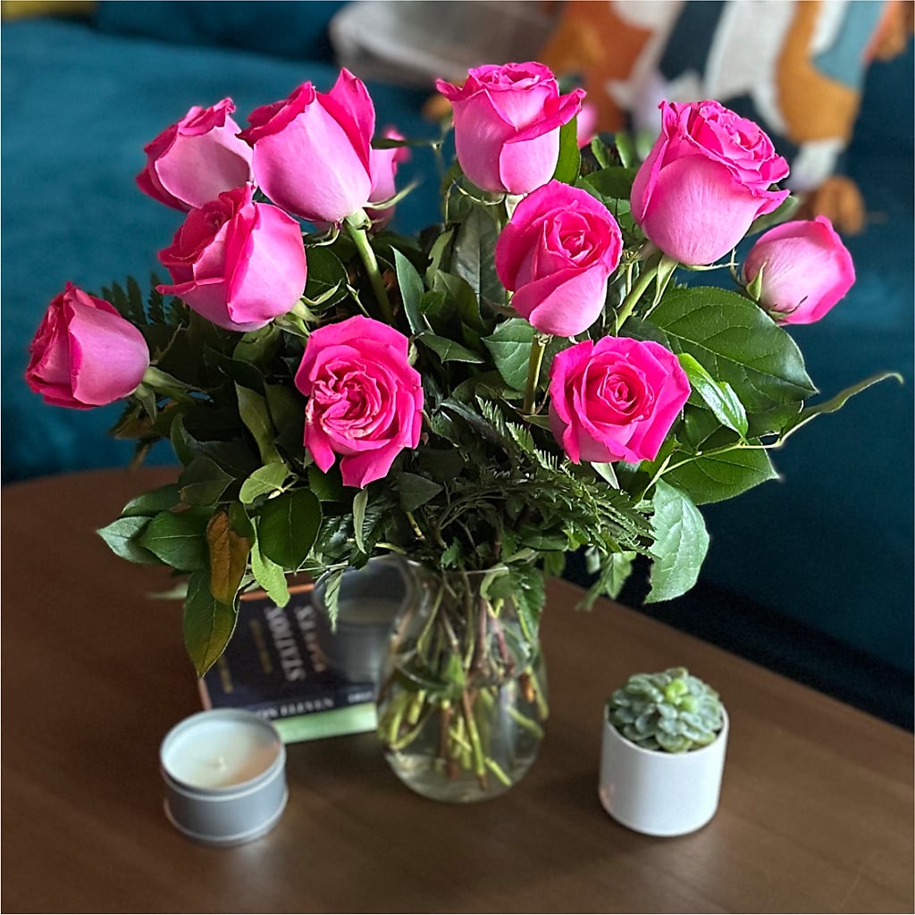 Long Stem Pink Rose Bouquet – FLOWERS & GIFTS AT ROTH'S, Salem OR