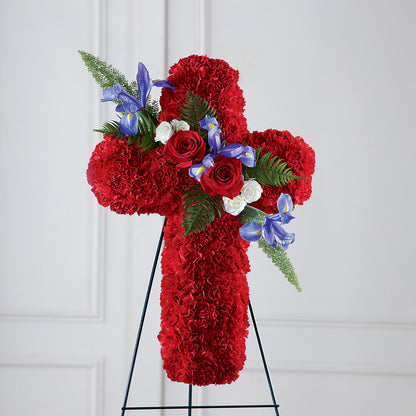 Faithful Hero Floral Cross – FLOWERS & GIFTS AT ROTH'S, Salem OR