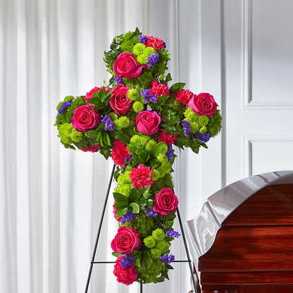Tribute Rose Floral Cross – FLOWERS & GIFTS AT ROTH'S, Salem OR
