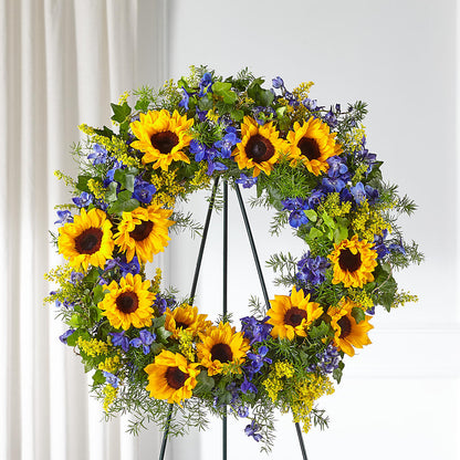 Bright Rays Wreath – FLOWERS & GIFTS AT ROTH'S, Salem OR
