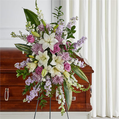 Grateful Hearts Standing Spray – FLOWERS & GIFTS AT ROTH'S, Salem OR