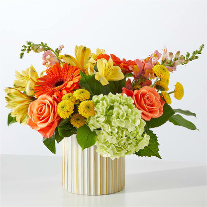 Autumn Sunshine Bouquet with Ivory Vase – FLOWERS & GIFTS AT ROTH'S, Salem OR