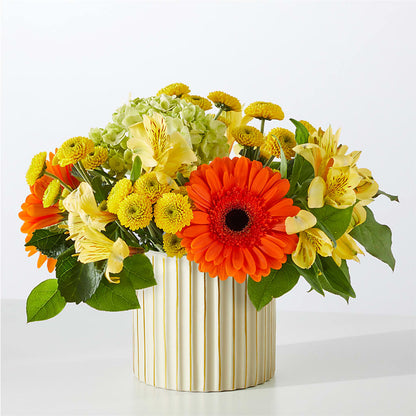 Autumn Sunshine Bouquet with Ivory Vase – FLOWERS & GIFTS AT ROTH'S, Salem OR