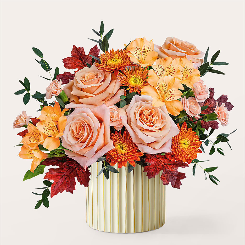 Spiced Latte Bouquet with Ivory Vase – FLOWERS & GIFTS AT ROTH'S, Salem OR