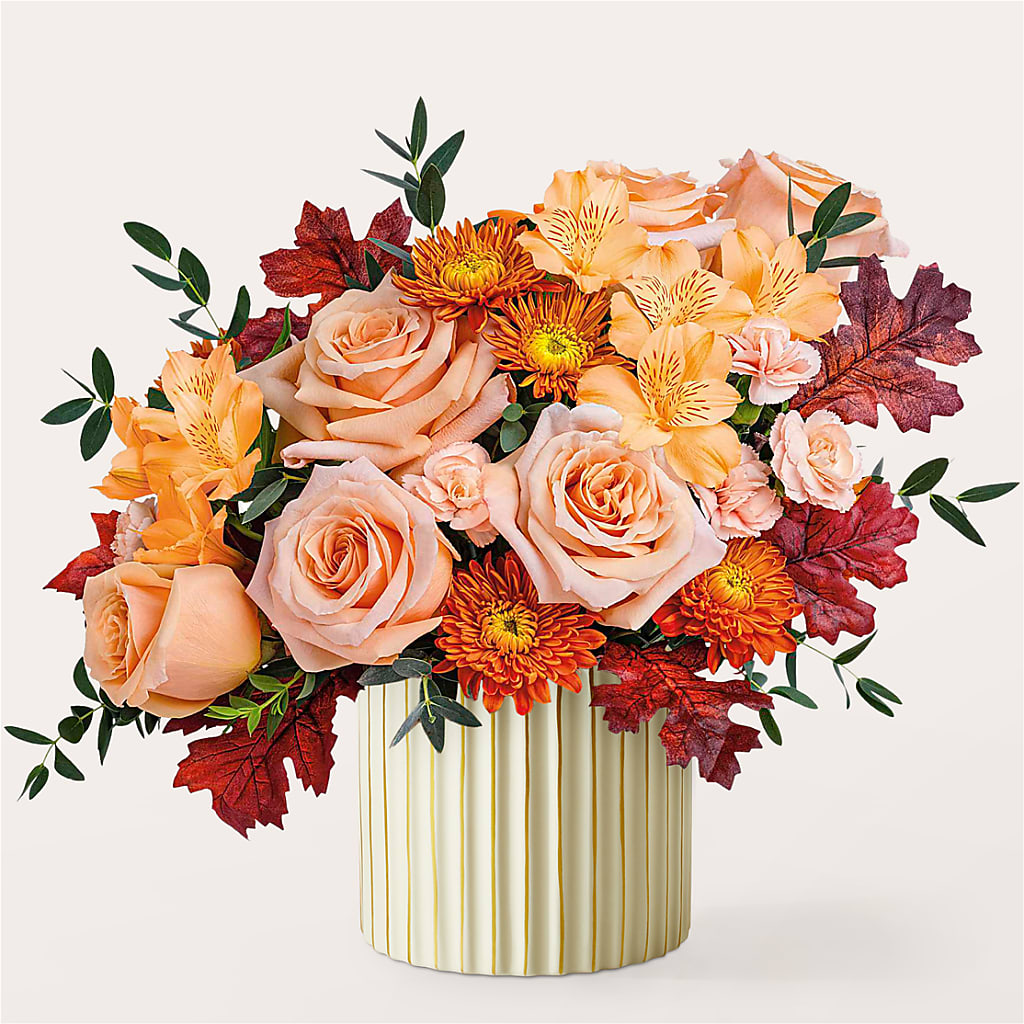 Spiced Latte Bouquet with Ivory Vase – FLOWERS & GIFTS AT ROTH'S, Salem OR