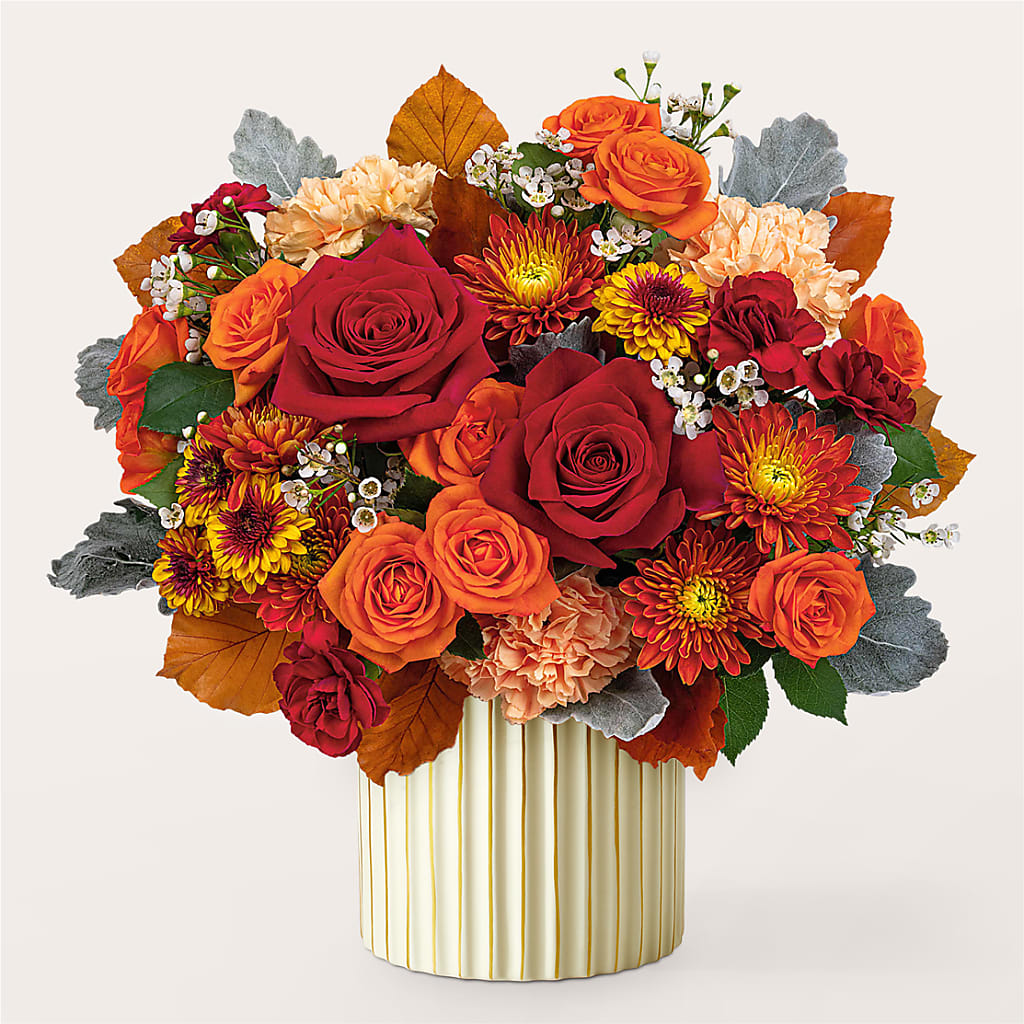 Merlot Bouquet with Ivory Vase – FLOWERS & GIFTS AT ROTH'S, Salem OR
