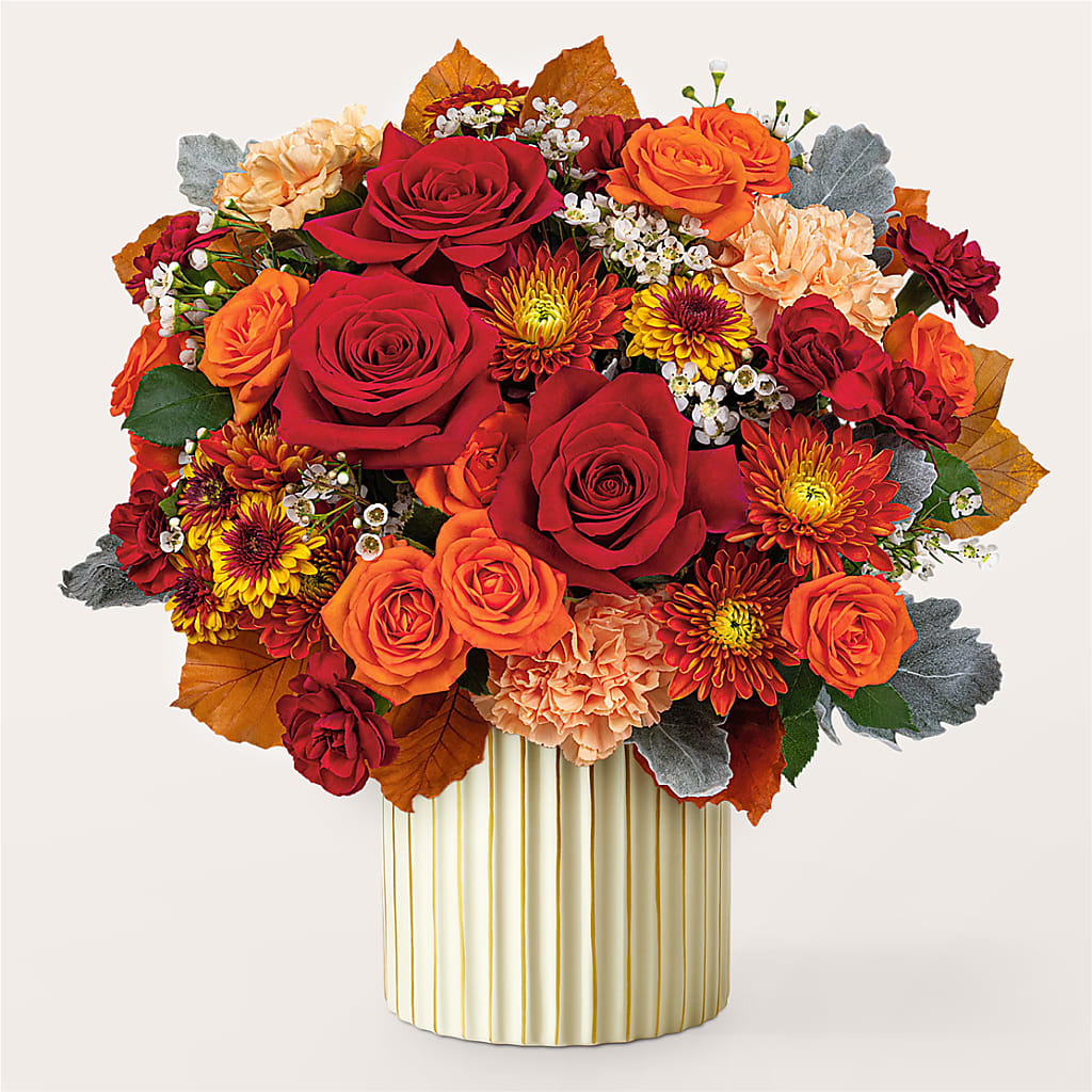 Merlot Bouquet with Ivory Vase – FLOWERS & GIFTS AT ROTH'S, Salem OR