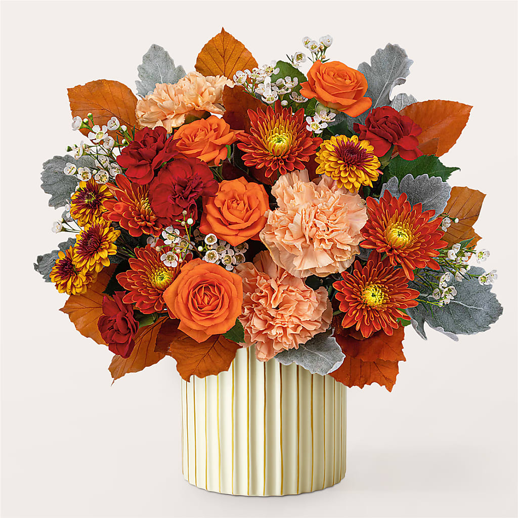 Merlot Bouquet with Ivory Vase – FLOWERS & GIFTS AT ROTH'S, Salem OR